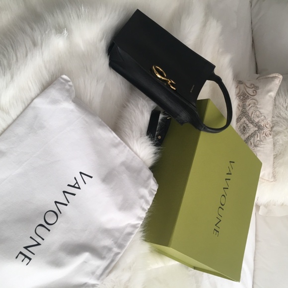 Vavvoune Black Leather Mishe Handbag - Picture 2 of 8